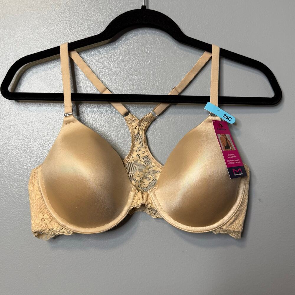 Maidenform Nude Lace Racerback Underwire Bra NEW 36C